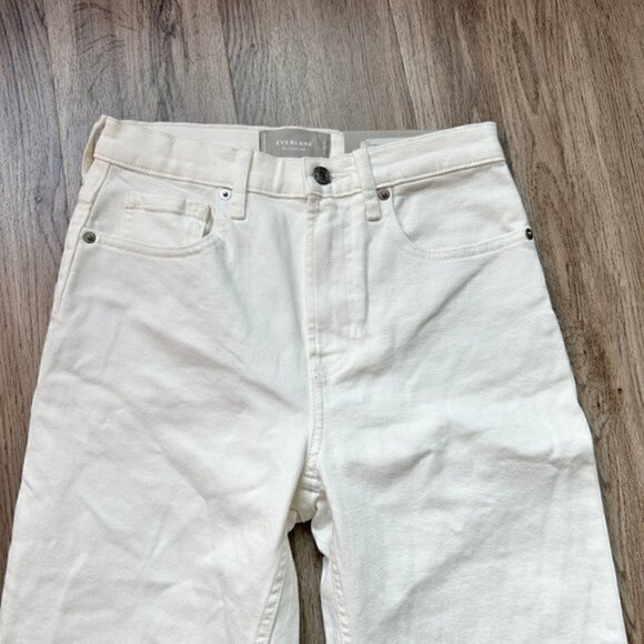 Everlane The Cheeky Straight Jean in Bone Size 26 NWT - Picture 4 of 9
